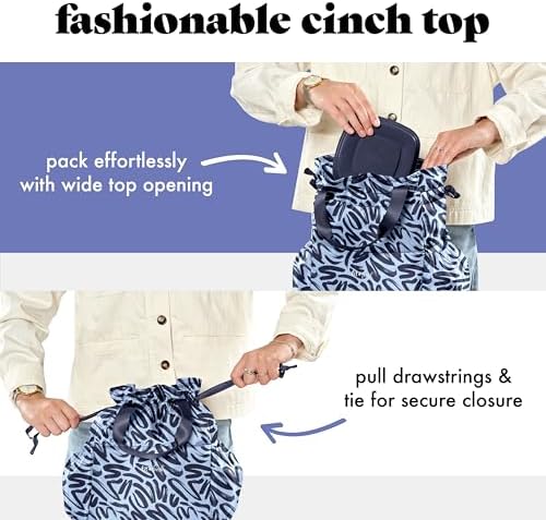 Fit & Fresh Cromwell Cinch Insulated Lunch Bag for Women w/Containers