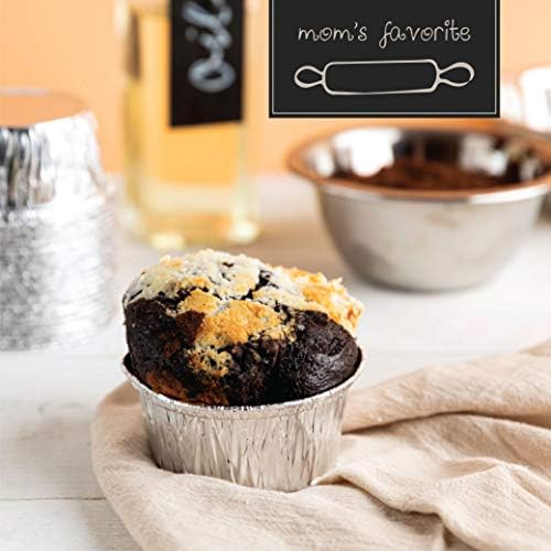 PLASTICPRO 3.5'' Inch Round Ramekins Muffin Cups Tin Foil Pack of 100