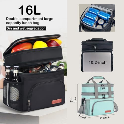 JOINGO Tactical Lunch Box for Men/Women, 16L Expandable Insulated Lunch Bag