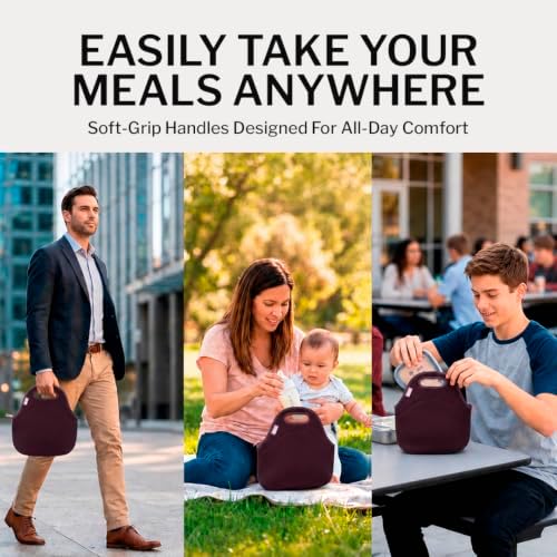 Built Gourmet Getaway Neoprene Lunch Bag - Fig Lilas