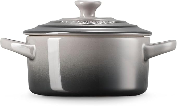 Le Creuset Stoneware Mini Round Cocotte, 8 oz., Oyster