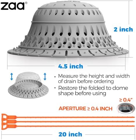 zaa Bathtub Drain Strainer Silicone Bathroom Stopper Fixture Accessories