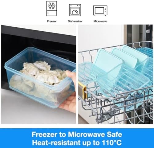 LocknLock Freezer Fit Plastic Freezer Containers | Stackable Food Storage for Meal Prep | Microwave & Dishwasher Safe | BPA Free Freezer Container with Lid, 1.65L