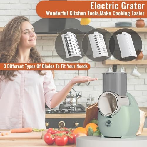 Electric Cheese Grater for Block Cheese,Home Kitchen Electric Grater