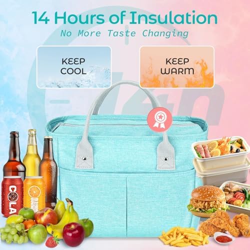 Classy Insulated Lunch Bags for Women, Large Lunch Box for Work & Picnic
