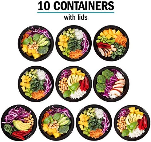 Igluu Meal Prep Containers Reusable (10 Pack) 1 Compartment – 28oz