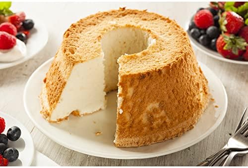 Fox Run Angel Food Cake Pan, Removable Bottom Aluminum 9.75" Reinforced Pan
