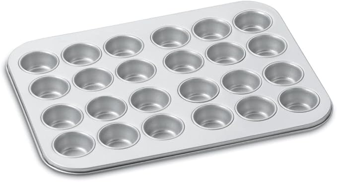 Cuisinart AMB-24MMP Chef's Classic Nonstick Bakeware 24-Cup Mini Muffin Pan, Silver