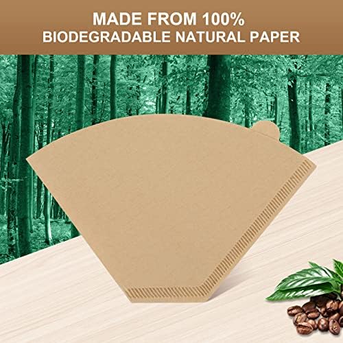 100 Pcs Disposable Coffee Paper Filters for Cuisinart Coffee Maker