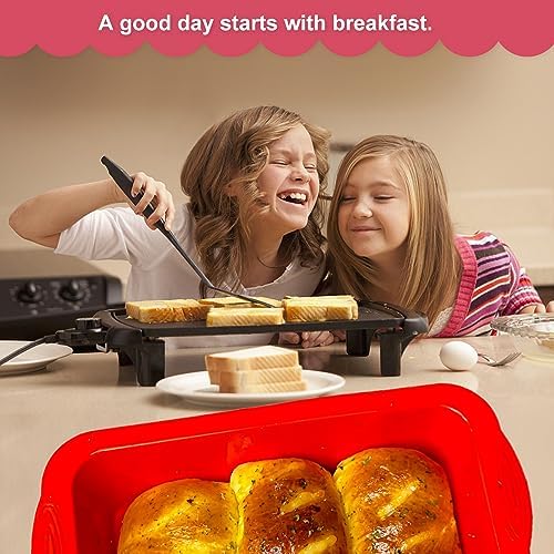 SOV Silicone Bread Loaf Pan, Non-Stick Loaf Pan and Easy Release, Ideal for Bread, Toast, Brownie, Homemade Cakes and Quiche Pie, BPA Free and Dishwasher Safe, Food Grade. (1, loaf pan)