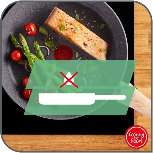 Tefal Hard Titanium Essential C38806 Frying Pan 28 cm Non-Stick Coating Thermal Signal at Ideal Frying Temperature Dishwasher Safe Not Suitable for Induction Cookers Made in France