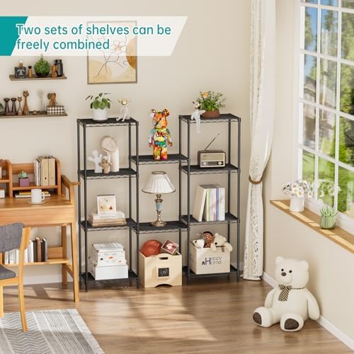 SINGAYE Metal Shelves Wire Shelving Storage Standing Adjustable Shelf Unit