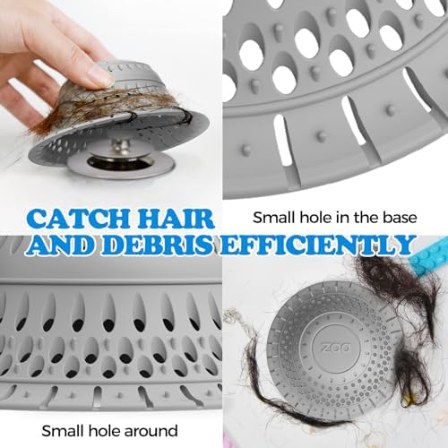zaa Bathtub Drain Strainer Silicone Bathroom Stopper Fixture Accessories