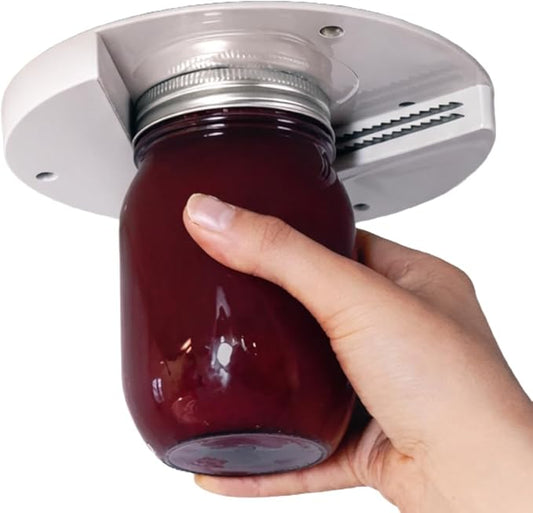 50 Pack Jar Opener for Seniors - Under Cabinet Jar Openers for Weak Hands, Easy Grip, Arthritis jar opener, One Handed Gadgets & Bottle Opener - Essential Kitchen Gadgets for Home Assistance