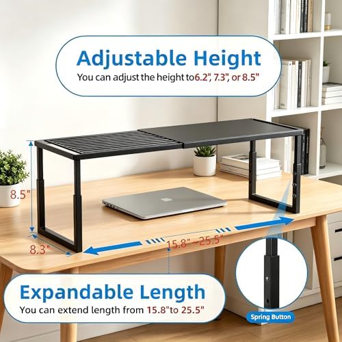 Cabinet Shelves, 4 Pack Stackable Shelves for Pantry Storage