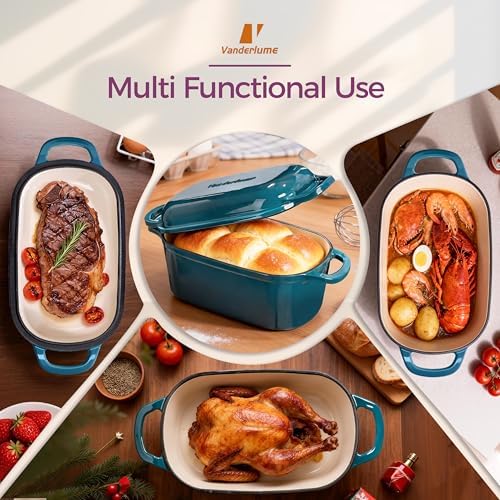 4.6-Quart Oval Dutch Oven for Bread Baking