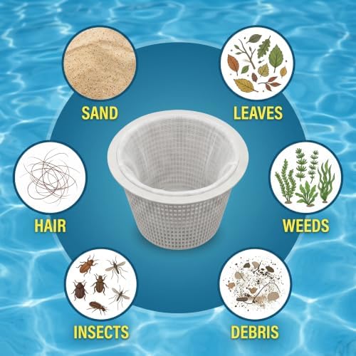 120 Pack Pool Filter Socks for Skimmer Baskets, Ultra Fine Mesh Reusable Pool Skimmer Socks for Above Ground and Inground Pools, Catches Debris, Leaves, Hair, and Branches