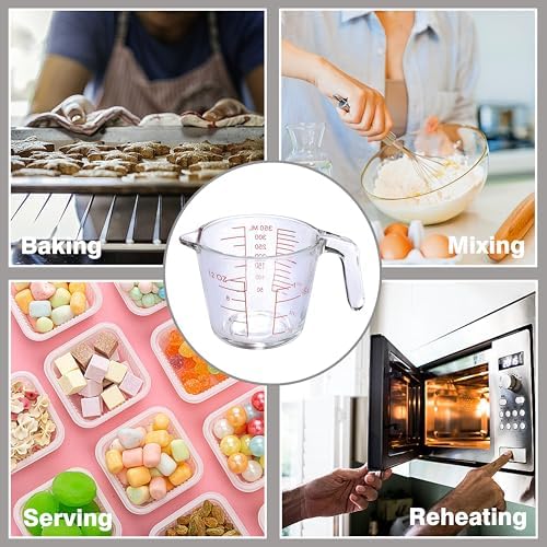 Glass Measuring Cup For Baking and Cooking, kitchen Essentials Tools