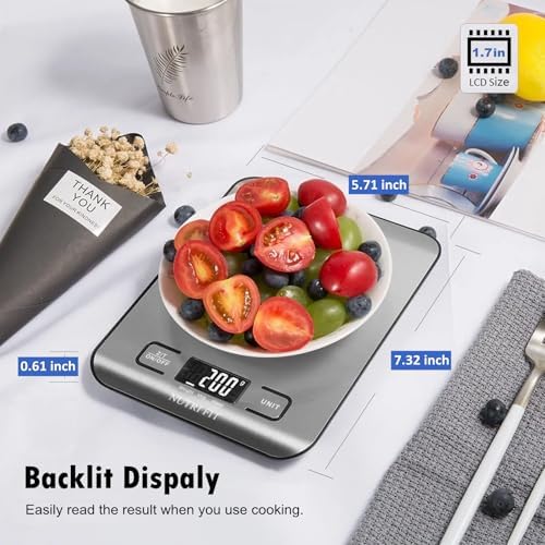 NUTRI FIT Food Scale Kitchen Scales Digital Weight Grams Oz for Weight Loss