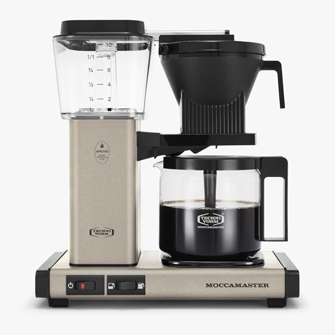 Technivorm Moccamaster 53633 KBGV Select 10-Cup Coffee Maker,Sandstone, 40 ounce, 1.25L