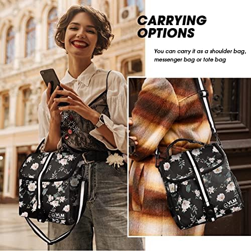 VLM Lunch Box for Women, Insulated Lunch Bag Women, Cute Floral Lunch Tote