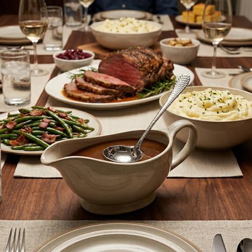 Royalrose Premium LUX Hammered Gravy Ladle (1, 7.5 Inch Gravy Ladle)