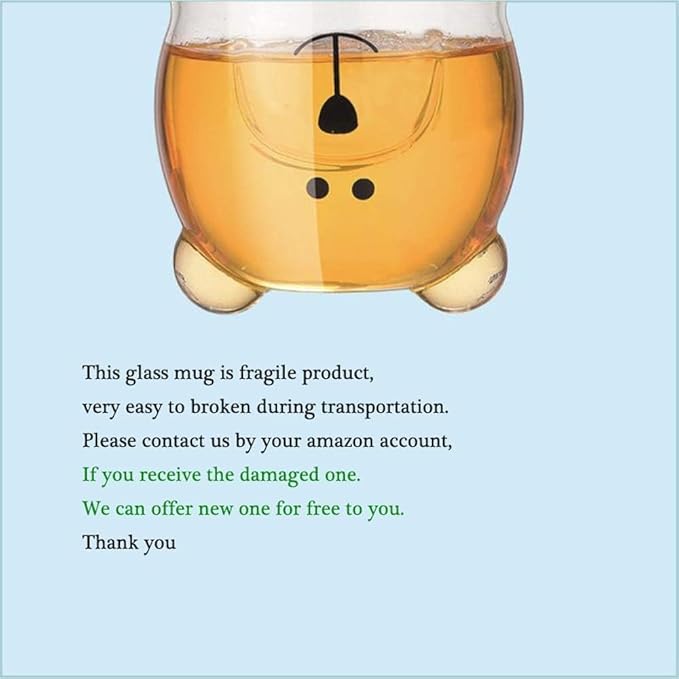 Duck Mug Cute Mugs Glass Double Wall Insulated Glass Espresso Cup, Coffee Cup, Tea Cup, Milk Cup,Kawaii Gift for Office and Personal Birthday Christmas (Duck)