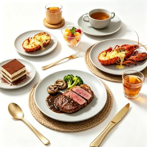 MOACOCK 150 Pcs Light Gold Heavy Duty Plastic Silverware
