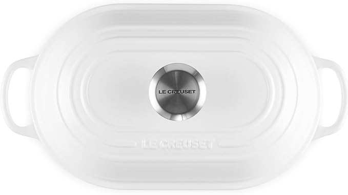 Le Creuset Enameled Cast Iron Signature Oval Bread Oven, 11.5 inch, White