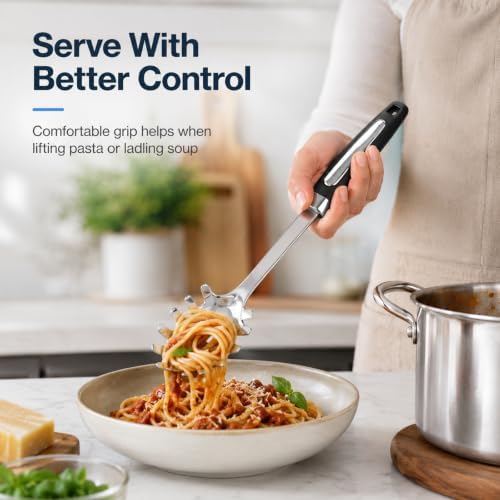 Stainless Steel Ladle & Spaghetti Spoon Set