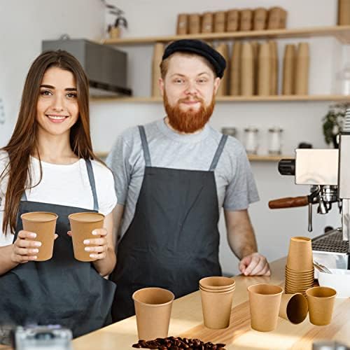 Lamosi 500 Count 12 oz Paper Cups, Disposable Kraft Paper Coffee Cups