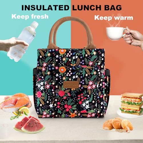 Joymee Lunch Bag Women Leakproof Insulated Floral - Multi-Floral