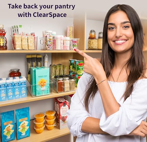 ClearSpace Pantry Organizers and Storage and Cabinet Organizer, 2 Pack