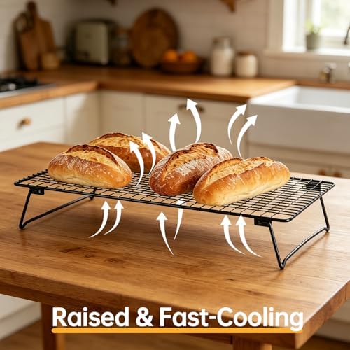 Cooling Racks for Cooking and Baking, Bread Cooling Rack Sourdough, 2PCS