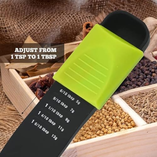 Adjustable Measuring Spoon, 9-in-1 Teaspoon & Tablespoon, Sliding
