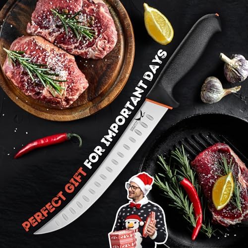 Golden Bird Breaking Knife, 10 Inch Butcher Knife for Meat Cutting
