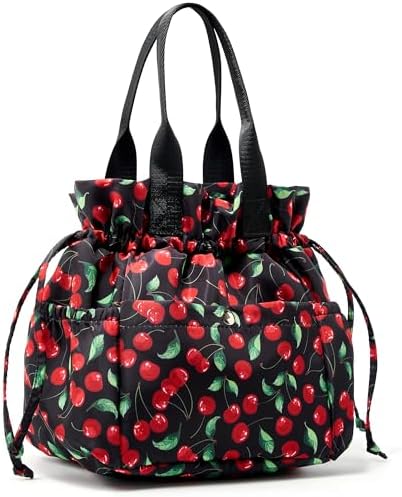 Yarnic Lunch Bag Women Insulated Lunch Box with Water Bottle Holder