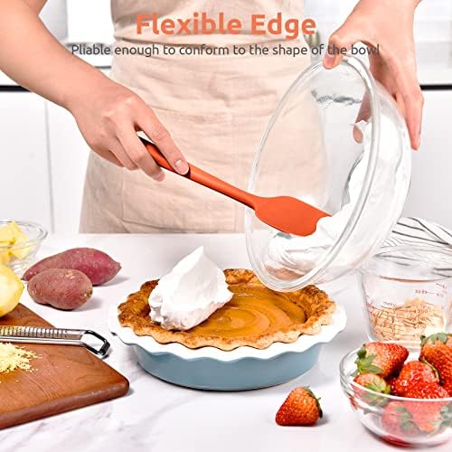 U-Taste Silicone Spoon Spatula, 600°F High Temp Spoonula, 11.38", Orange