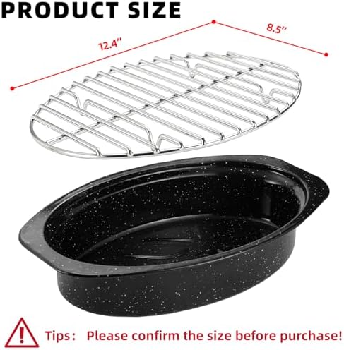 12.4" Roasting Rack,Stainless Steel Cooling Rack, Oven & Dishwasher Safe