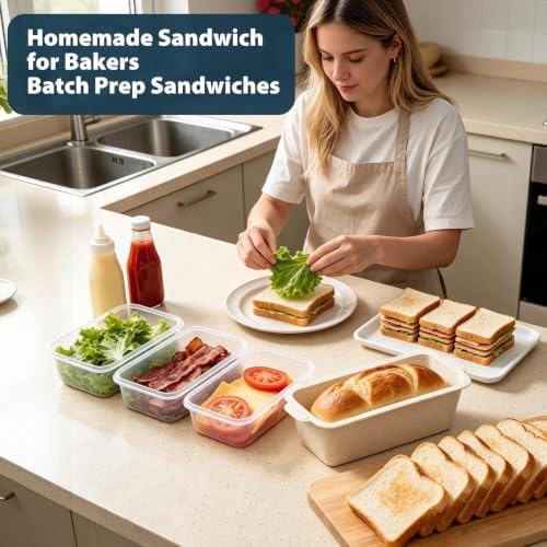 Homemade Sandwich Bread Loaf Pan: 12x4.2x4.5 Inch Long Silicone Baking Mold