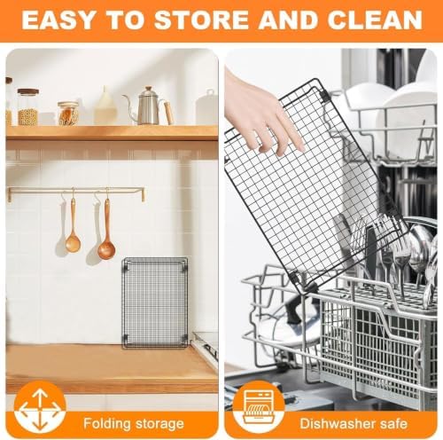 INNOVATIVE LIFE 13.4 x 9.4 inch Cooling Rack with Collapsible Legs 2 Pcs