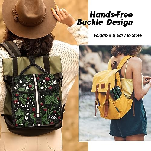 VLM Lunch Box for Women, Insulated Lunch Bag Women, Cute Floral Lunch Tote