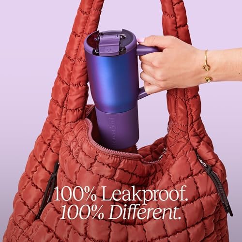 BrüMate Müv - 25oz 100% Leak Proof Insulated Coffee Mug with Handle & Lid - Stainless Steel Coffee Travel Mug - Double Walled Coffee Cup (Mocha)