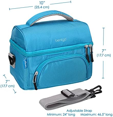 Bentgo Deluxe Insulated Lunch Bag with Adjustable Strap & Outer Pocket