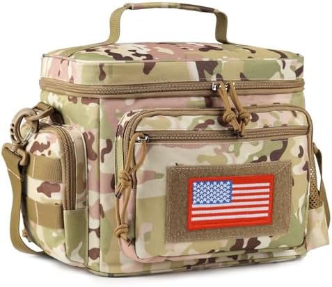 Lunch Box for Men, 12L Leakproof Tactical Lunch Bag Large Cooler for work