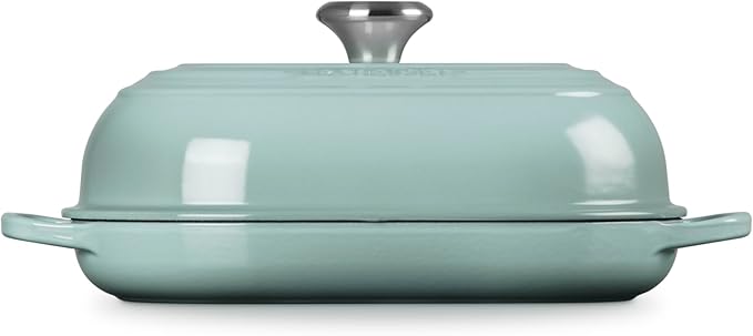 Le Creuset Enameled Cast Iron Signature Oval Bread Oven, 11.5 inch, Sea Salt