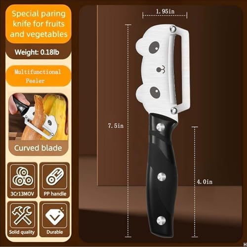 Vegetable Peeler Ergonomic Handle Stainless Steel for Potato Fruit