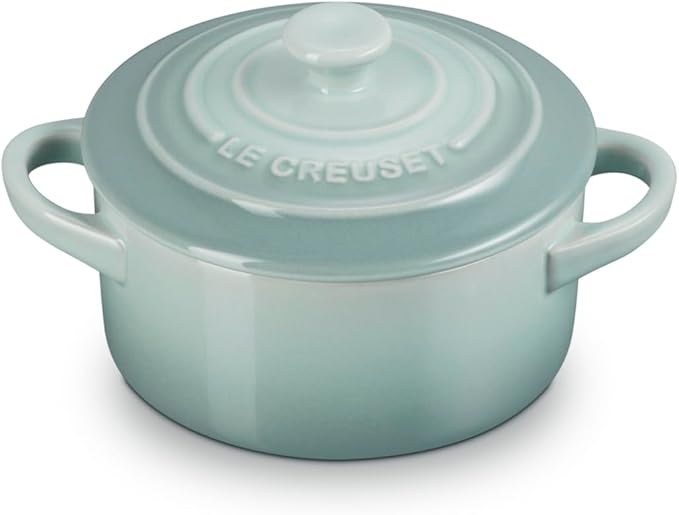 Le Creuset Stoneware Mini Round Cocotte, 8 oz., Sea Salt