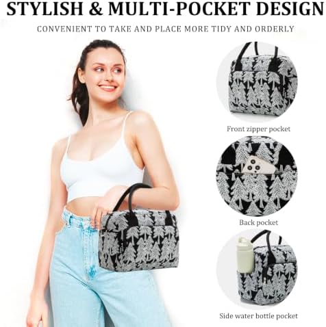 MEXS Insulated Lunch Bag for Women Men Large Reusable Lunch Box Adult Leakproof Portable Cooler Tote Bags for Work Picnic