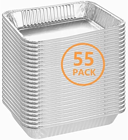 Firsgrill 55-Pack Professional replacement for Weber 6415 8.5"X6"Gas Grill Drip Pans Catch Grease Liners